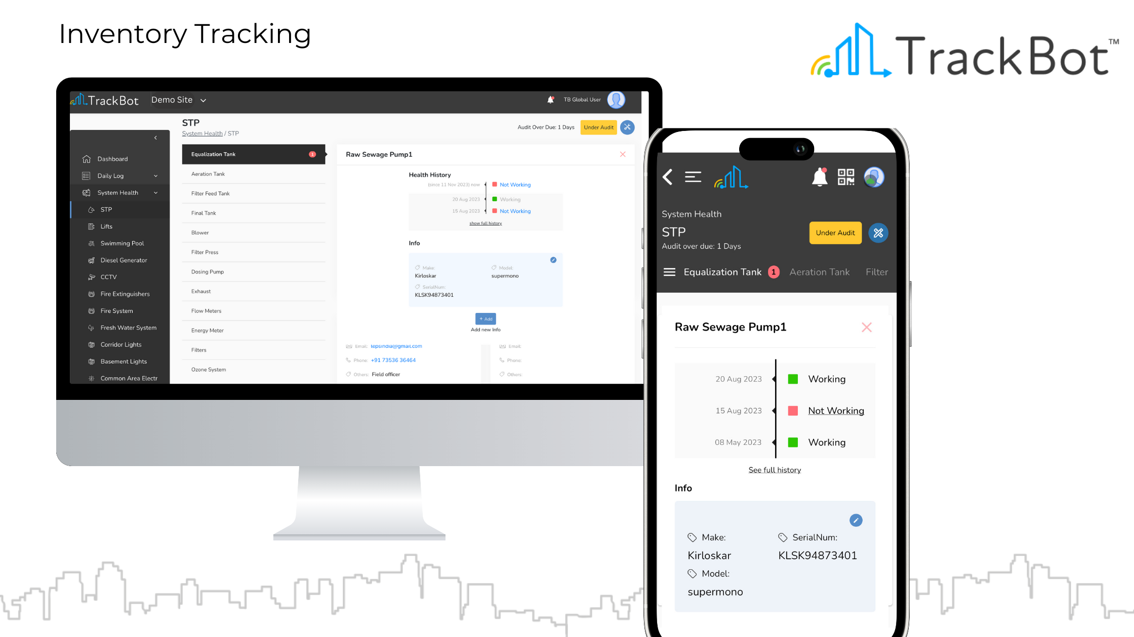 TrackBot Equipment Profile Interface